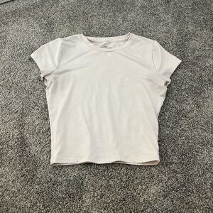 Hollister Cream Crop Top